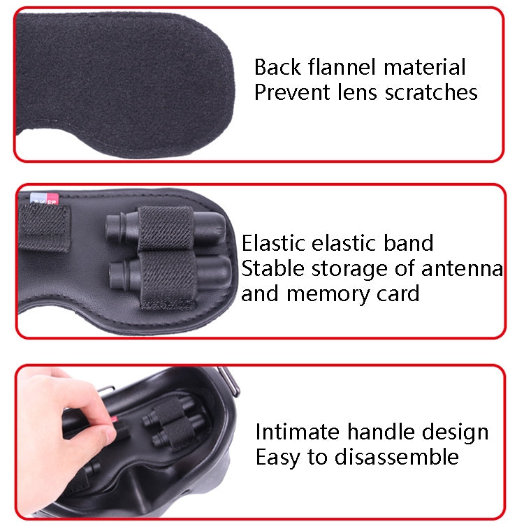 Sunnylife FV-Q9307 For DJI FPV Flight Glasses V2 Protective Cover Dust Shading Storage Mat(Black) -  by Sunnylife | Online Shopping South Africa | PMC TechLife | Buy Now Pay Later Mobicred