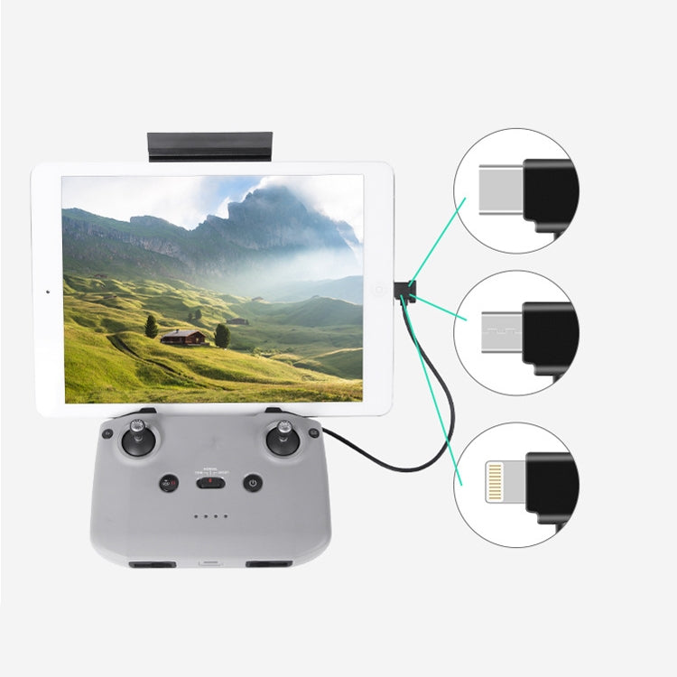 Sunnylife TY-X9304 Suitable For DJI Mavic Air 2S / DJI FPV Flight Glasses V2 / Mavic Mini2 / Osmo Pocket 2 Mobile Phone Tablet Cable 15cm Type-C to Micro USB  Cable - Other Accessories by PMC TechLife | Online Shopping South Africa | PMC TechLife