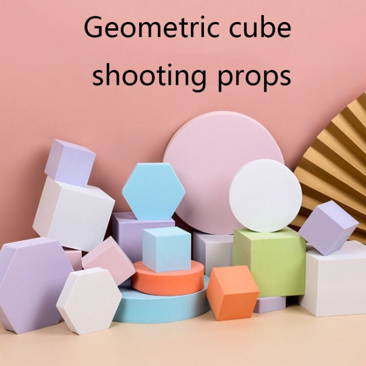 8 PCS Geometric Cube Photo Props Decorative Ornaments Photography Platform, Colour: 10 x 10 x 4cm Small White Rectangular - Geometric Props by PMC TechLife | Online Shopping South Africa | PMC TechLife | Buy Now Pay Later Mobicred