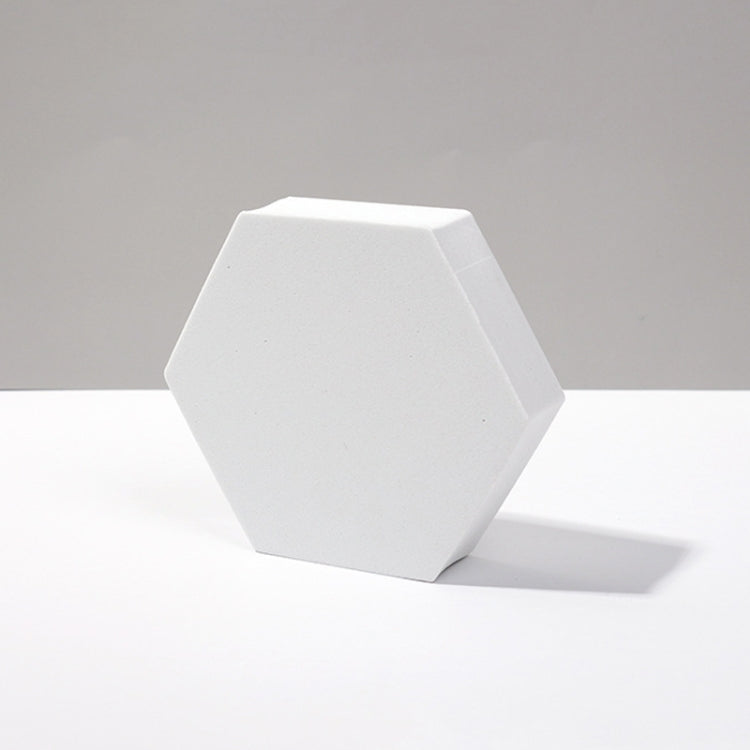 8 PCS Geometric Cube Photo Props Decorative Ornaments Photography Platform, Colour: 9 x 2cm Small White Hexagon - free shipping - PMC TechLife - Order now!