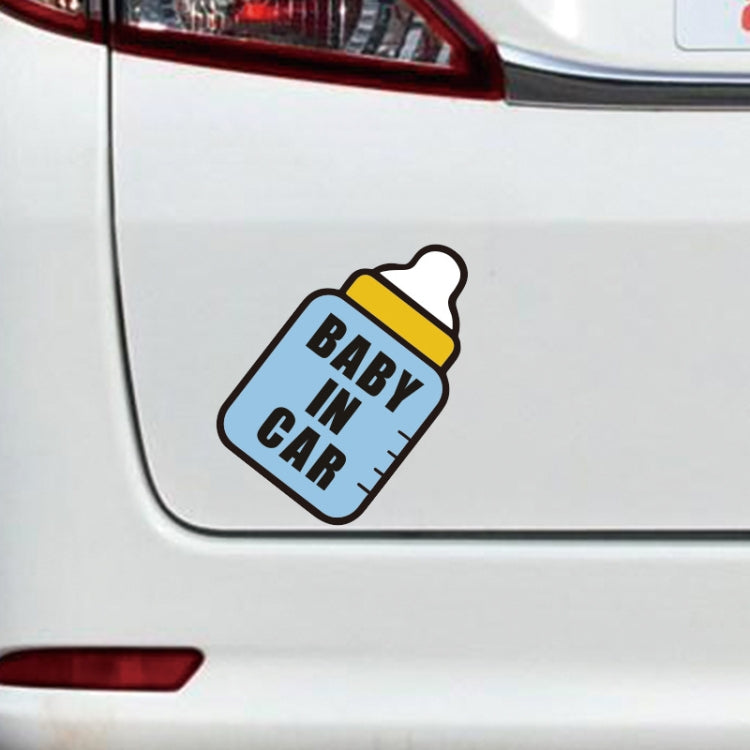 10 PCS There Is A Baby In The Car Stickers Warning Stickers Style: CT203 Baby Y Pink Bottom Bottle Magnetic Stickers - Warning Sticker by PMC Jewellery | Online Shopping South Africa | PMC Jewellery | Buy Now Pay Later Mobicred