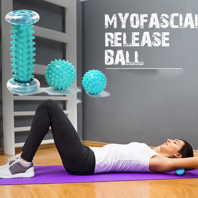 Massage Ball Plantar Fascia Ball Muscle Relaxation Fitness Ball Hand Holding Ball,Style: Blue Foot Bottom + Bump Peanut Ball + 7cm Tattan - free shipping - PMC TechLife - Order now!