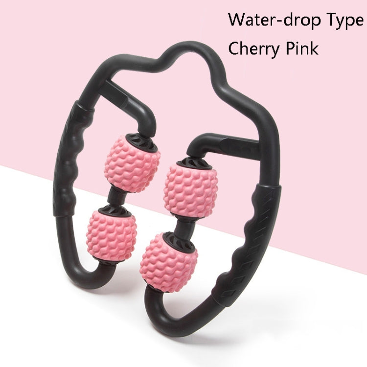 Foam Shaft Muscle Massage Roller Yoga Roller Fitness Supplies(Water-drop Type Cherry Pink) - free shipping - PMC TechLife - Order now!