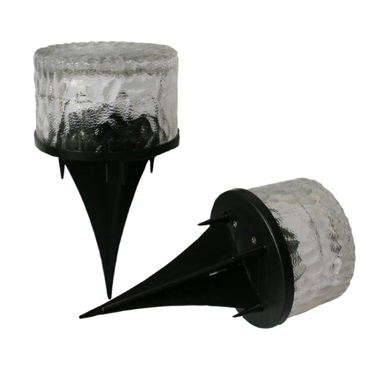 Outdoor Solar Buried Lamp Round Glass Floor Street Light Garden Ice Brick Waterproof Lamp(Warm Light) - Buried Lights by PMc TechLife | Online Shopping South Africa | PMc TechLife | Buy Now Pay Later Mobicred