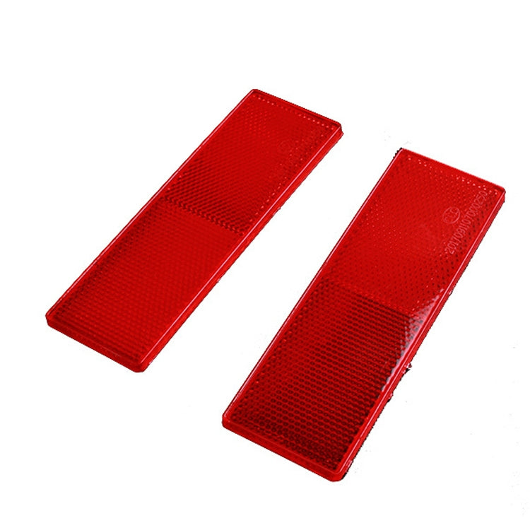 50 PCS Car Body Reflective Stickers Plastic Reflective Strip Reflector Truck Reflective Tablet Nonporous(Red) - Reflective Material by PMC TechLife | Online Shopping South Africa | PMC TechLife | Buy Now Pay Later Mobicred
