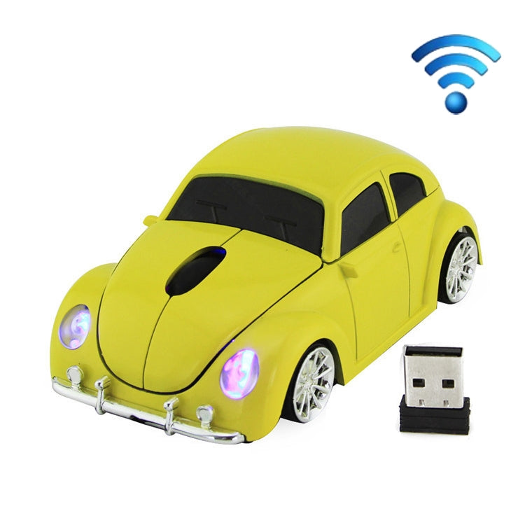 CM0010B 1200 DPI 3-keys Car Shape Wireless Mouse(Yellow) - Wireless Mice by PMC Jewellery | Online Shopping South Africa | PMC Jewellery | Buy Now Pay Later Mobicred