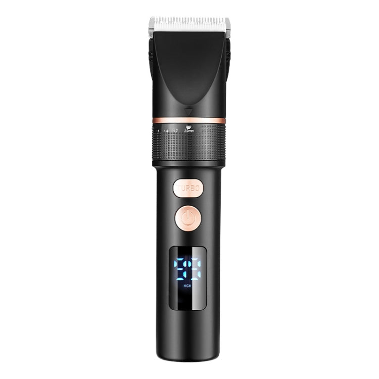 TURBO Men Electric Hair Trimmer LCD Digital Display Hair Clipper - free shipping - PMC TechLife - Order now!