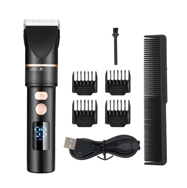 TURBO Men Electric Hair Trimmer LCD Digital Display Hair Clipper - free shipping - PMC TechLife - Order now!
