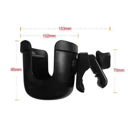 J4037 Baby Stroller Drop Resistant Bottle Holder(Black) - Strollers Accessories by PMC Jewellery | Online Shopping South Africa | PMC Jewellery