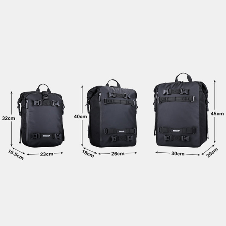 Rhinowalk Multi-Function Motorcycle Rear Seat Bag Combination Rear Shelf Pannier, Colour: Black 10L - Bags & Luggages by Rhinowalk | Online Shopping South Africa | PMC TechLife | Buy Now Pay Later Mobicred
