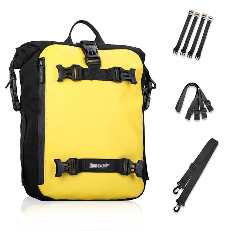 Rhinowalk Multi-Function Motorcycle Rear Seat Bag Combination Rear Shelf Pannier, Colour: Yellow 10L - free shipping - PMC TechLife - Order now!