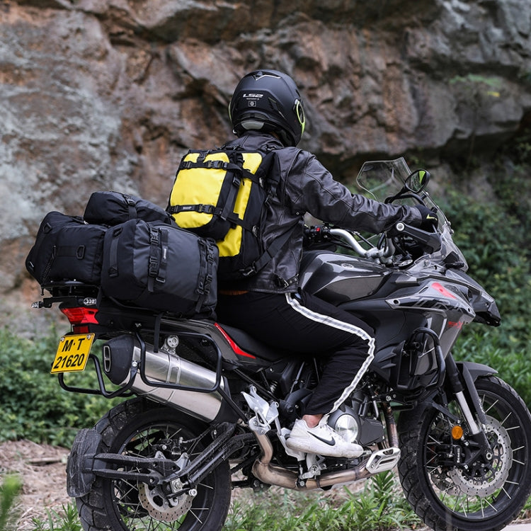 Rhinowalk Multi-Function Motorcycle Rear Seat Bag Combination Rear Shelf Pannier, Colour: Yellow 30L - Bags & Luggages by Rhinowalk | Online Shopping South Africa | PMC Jewellery | Buy Now Pay Later Mobicred