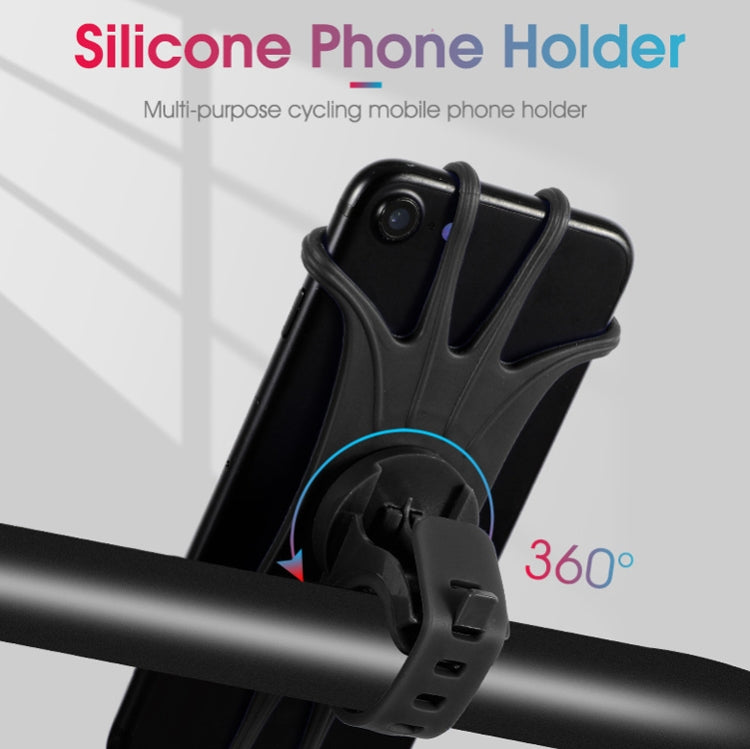 Multifunctional Silicone Bicycle Mobile Phone Holder Motorcycle Riding Navigation Fixed Bracket(Orange) - Holders by PMC TechLife | Online Shopping South Africa | PMC TechLife | Buy Now Pay Later Mobicred