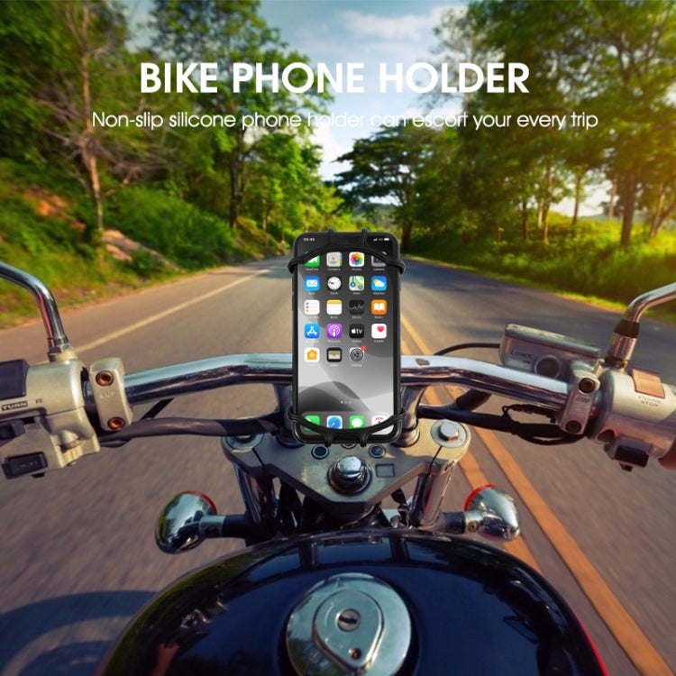 Multifunctional Silicone Bicycle Mobile Phone Holder Motorcycle Riding Navigation Fixed Bracket(Orange) - Holders by PMC TechLife | Online Shopping South Africa | PMC TechLife | Buy Now Pay Later Mobicred