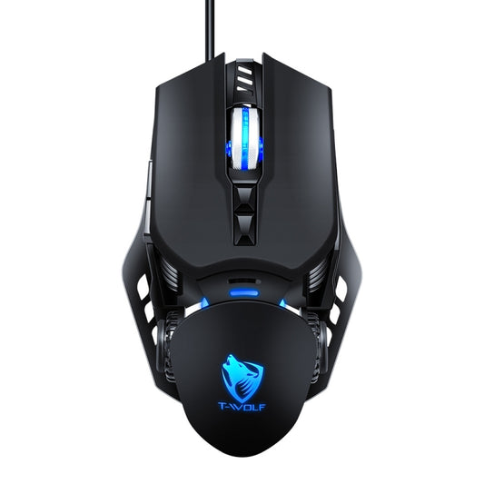 T-WOLF G530 USB Interface 7-Buttons 6400 DPI Wired Mouse Mechanical Gaming Macro Definition 4-Color Breathing Light Gaming Mouse, Cable Length: 1.5m( Black) - Wired Mice by T-WOLF | Online Shopping South Africa | PMC Jewellery | Buy Now Pay Later Mobicred