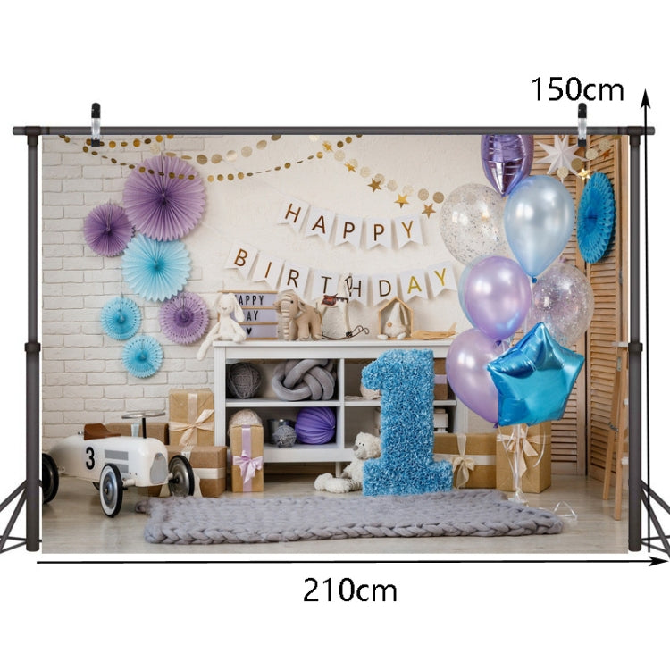 2.1m X 1.5m One Year Old Birthday Photography Background Party Decoration Hanging Cloth(581) - Birthday Party by PMC TechLife | Online Shopping South Africa | PMC TechLife | Buy Now Pay Later Mobicred
