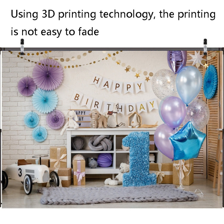 2.1m X 1.5m One Year Old Birthday Photography Background Party Decoration Hanging Cloth(576) - Birthday Party by PMC TechLife | Online Shopping South Africa | PMC TechLife | Buy Now Pay Later Mobicred