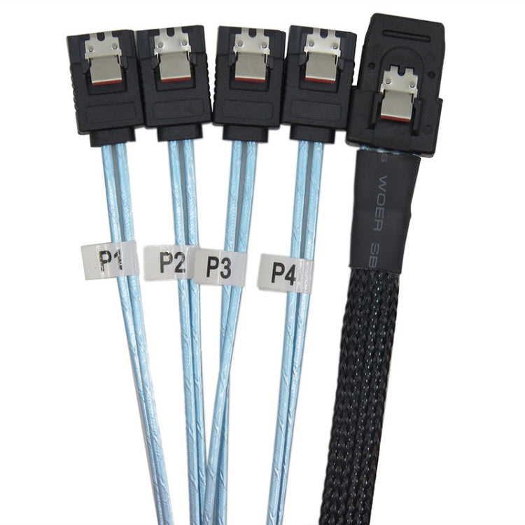 Mini SAS 36Pin SFF 8087 To 4 X 7P SATA Server ,Cable Length: 50cm - eSATA & SATA & IDE by PMC TechLife | Online Shopping South Africa | PMC TechLife