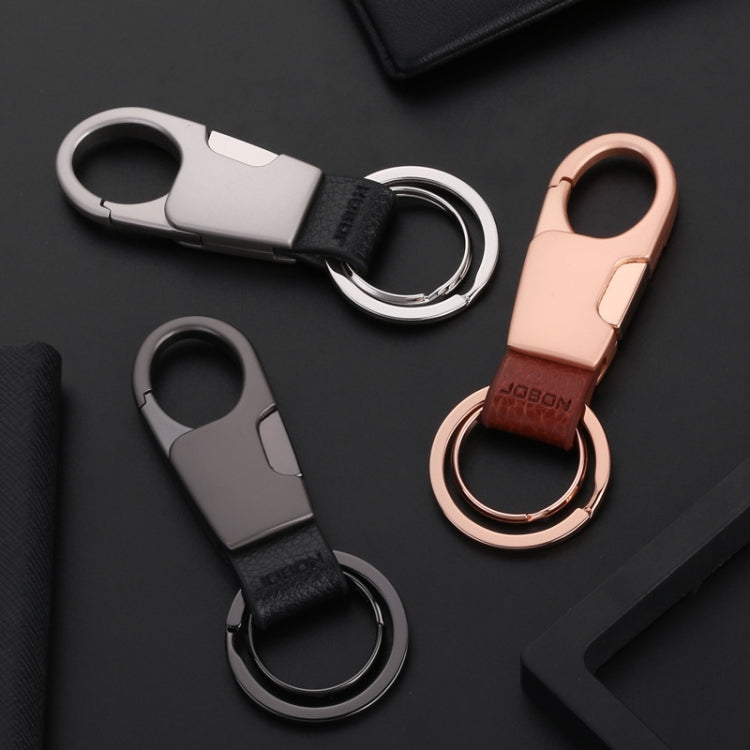 JOBON ZB-028YSK Car Keychain Men Waist Hangs Side Press Keychain(Black Nickel) - Key Rings by JOBON | Online Shopping South Africa | PMC TechLife | Buy Now Pay Later Mobicred