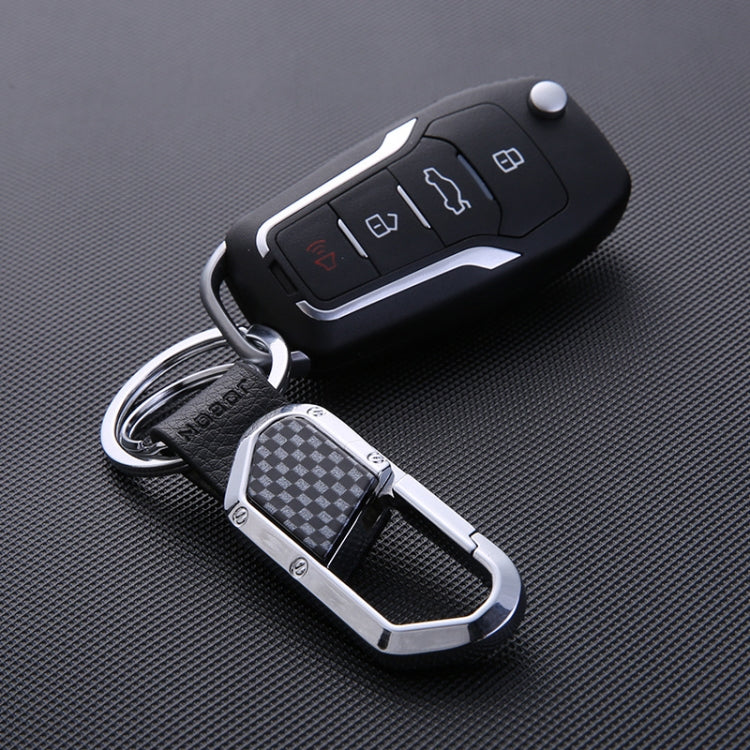 JOBON ZB-106A Business Men Metal Keychain Double Loop Car Pendant Keychain(Golden) - free shipping - PMC TechLife - Order now!