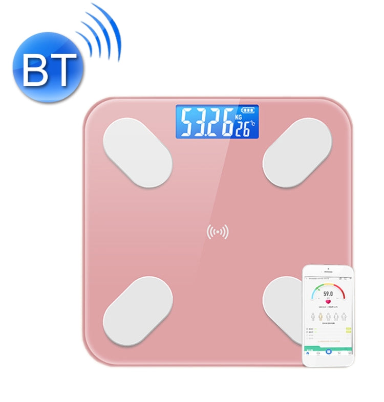 Smart Bluetooth Weight Scale Home Body Fat Measurement Health Scale Charge Model(Rose Gold True Class) - Body Scales by PMC TechLife | Online Shopping South Africa | PMC TechLife