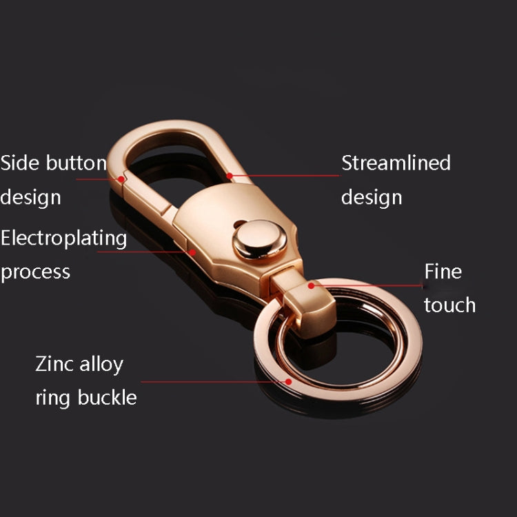 JOBON ZB-098 Car Keychain Men Waist Holding Key Pendant Ring(Brown Chrome) - Key Rings by JOBON | Online Shopping South Africa | PMC TechLife | Buy Now Pay Later Mobicred