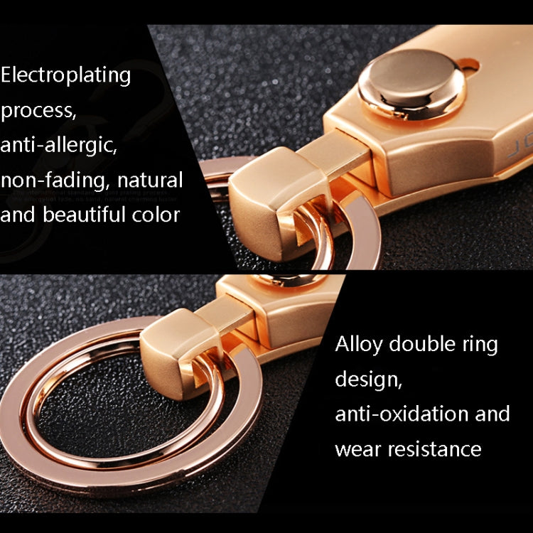 JOBON ZB-098 Car Keychain Men Waist Holding Key Pendant Ring(Brown Chrome) - Key Rings by JOBON | Online Shopping South Africa | PMC TechLife | Buy Now Pay Later Mobicred