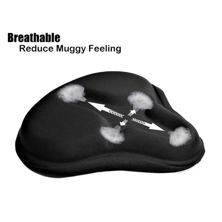 Bicycle Cushion Cover Mountain Bike Road Bike Thickened Silicone Cushion Cover Riding Equipment(Black) - Bicycle Saddle by PMc TechLife | Online Shopping South Africa | PMc TechLife | Buy Now Pay Later Mobicred