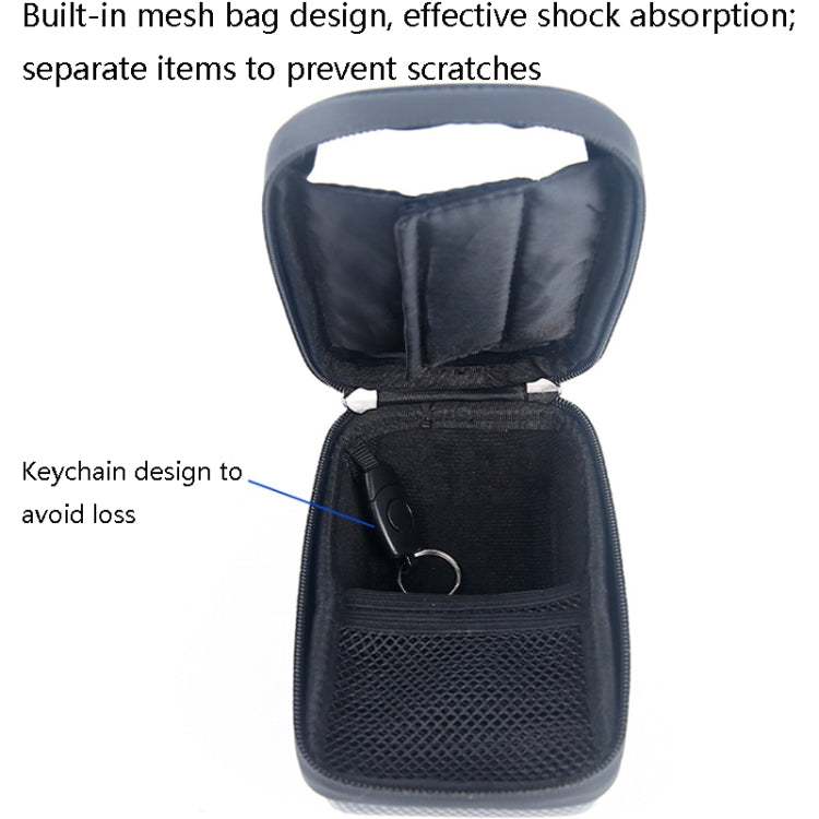 B22 Bicycle EVA Hard Shell Handlebar Bag Touch Screen Waterproof Mobile Phone Bag(Black) - Bicycle Bags by PMC TechLife | Online Shopping South Africa | PMC TechLife | Buy Now Pay Later Mobicred