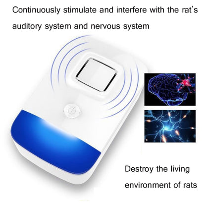 Household Ultrasonic Electronic Mosquito Repellent High-Power Frequency Conversion Mouse Repellent Specifications: EU Plug(White) - Repellents by PMC Jewellery | Online Shopping South Africa | PMC Jewellery | Buy Now Pay Later Mobicred