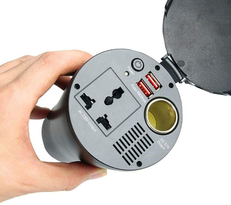 150W 12V To 220V Car Inverter Dual USB 2.1A Power Converter Booster -  by PMC TechLife | Online Shopping South Africa | PMC TechLife | Buy Now Pay Later Mobicred