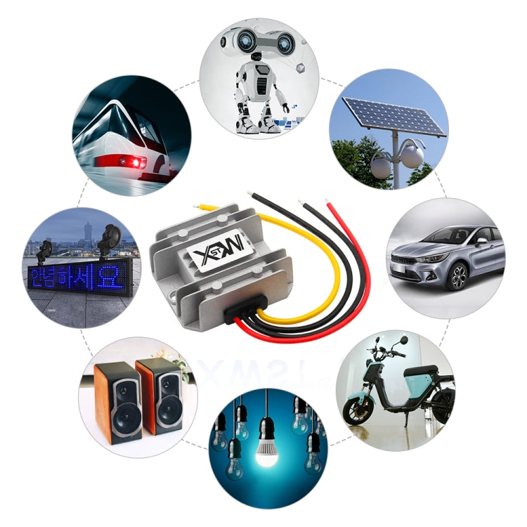 XWST DC 12/24V To 5V Converter Step-Down Vehicle Power Module, Specification: 12/24V To 5V 10A Medium Aluminum Shell -  by PMC Jewellery | Online Shopping South Africa | PMC Jewellery | Buy Now Pay Later Mobicred