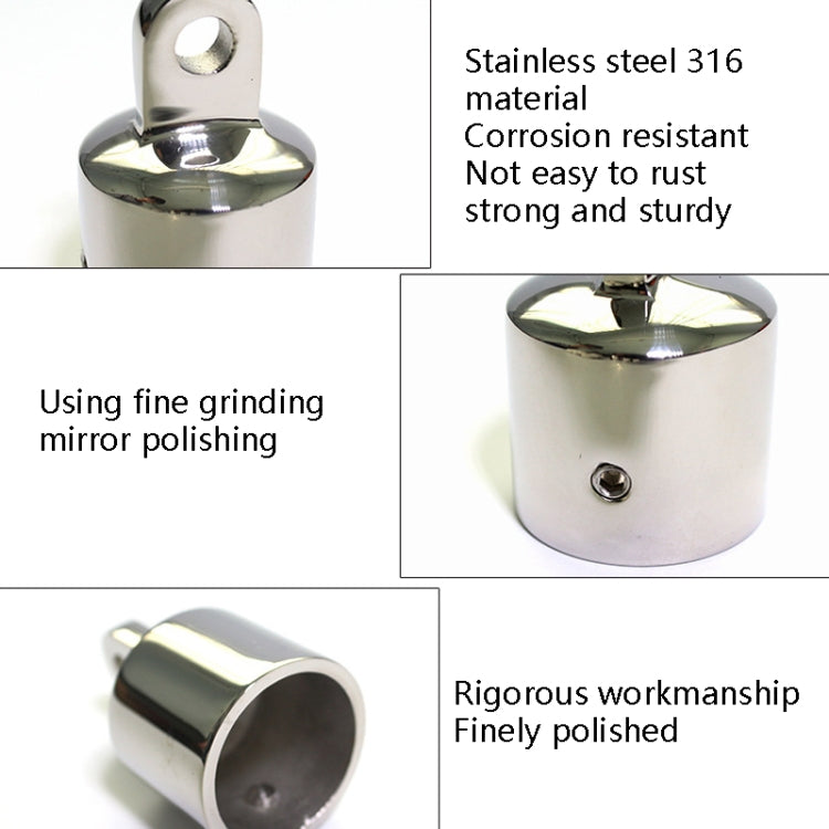 316 Stainless Steel Eyes End Cap Suitable For Yacht Umbrellas, Specification: 22mm 7/8 inch - Marine Accessories & Parts by PMC TechLife | Online Shopping South Africa | PMC TechLife | Buy Now Pay Later Mobicred