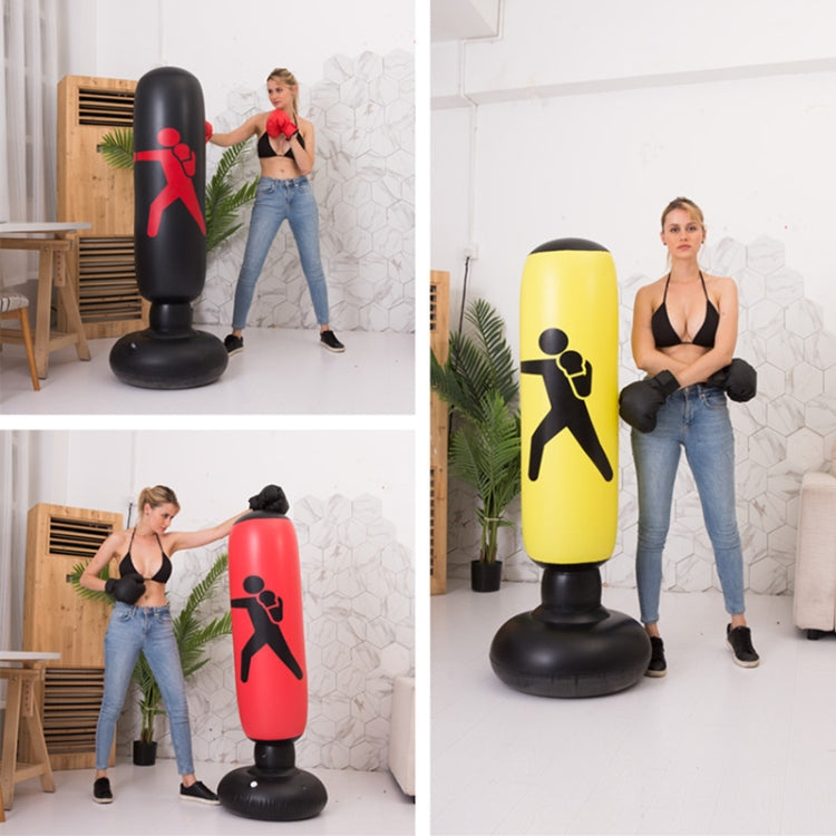 Thickened Fitness Adult Children Vertical Inflatable Non-Tumbler Boxing Column Inflatable Venting Angry Boxing Sandbag, Specification: Height 160cm(Red) - Boxing by PMC Jewellery | Online Shopping South Africa | PMC Jewellery