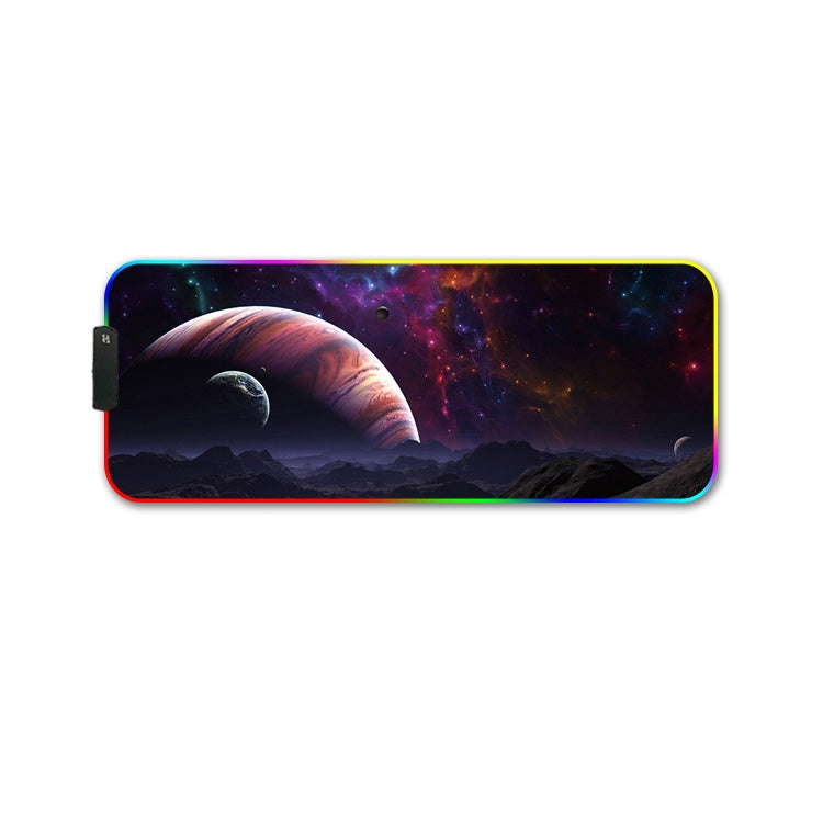 250x350x3mm F-01 Rubber Thermal Transfer RGB Luminous Non-Slip Mouse Pad(Vast Starry Sky) - Mouse Pads by PMC Jewellery | Online Shopping South Africa | PMC Jewellery | Buy Now Pay Later Mobicred