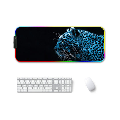 250x350x3mm F-01 Rubber Thermal Transfer RGB Luminous Non-Slip Mouse Pad(Ice Lend) - Mouse Pads by PMC Jewellery | Online Shopping South Africa | PMC Jewellery | Buy Now Pay Later Mobicred