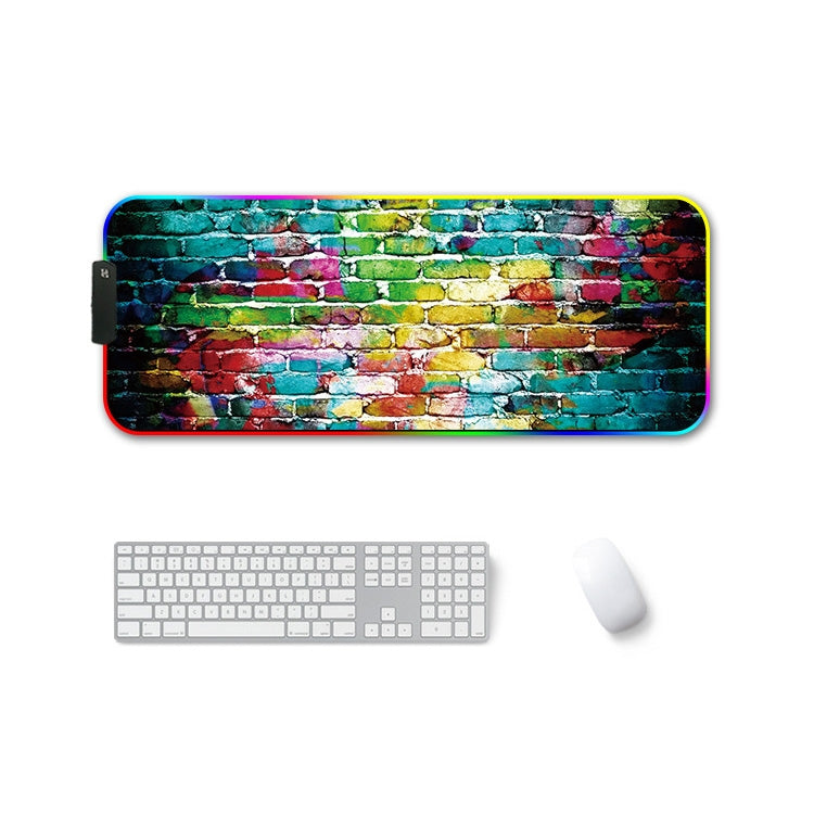 250x350x4mm F-01 Rubber Thermal Transfer RGB Luminous Non-Slip Mouse Pad(Colorful Brick) - Mouse Pads by PMC Jewellery | Online Shopping South Africa | PMC Jewellery | Buy Now Pay Later Mobicred