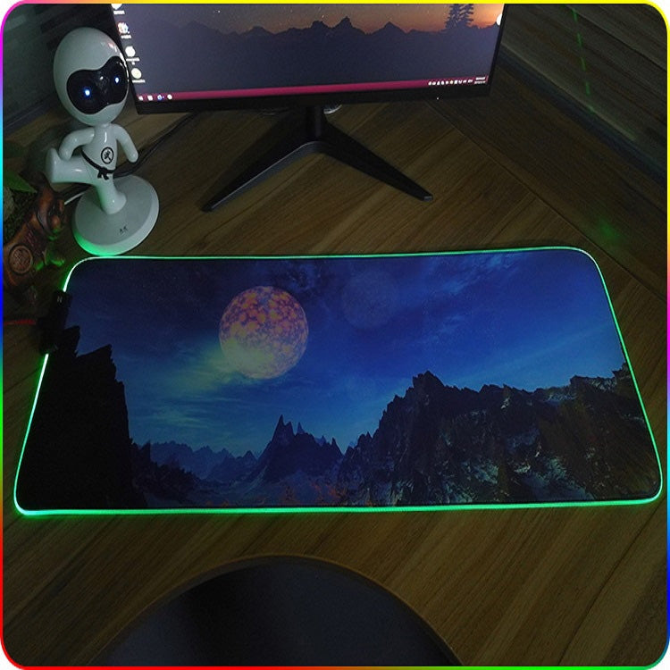 260x390x4mm F-01 Rubber Thermal Transfer RGB Luminous Non-Slip Mouse Pad(Colorful Brick) - Mouse Pads by PMC Jewellery | Online Shopping South Africa | PMC Jewellery | Buy Now Pay Later Mobicred