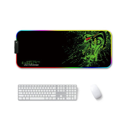 300x350x3mm F-01 Rubber Thermal Transfer RGB Luminous Non-Slip Mouse Pad(Brontosaurus) - Mouse Pads by PMC Jewellery | Online Shopping South Africa | PMC Jewellery | Buy Now Pay Later Mobicred