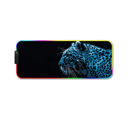 350x600x3mm F-01 Rubber Thermal Transfer RGB Luminous Non-Slip Mouse Pad(Ice Lend) - Mouse Pads by PMC Jewellery | Online Shopping South Africa | PMC Jewellery | Buy Now Pay Later Mobicred