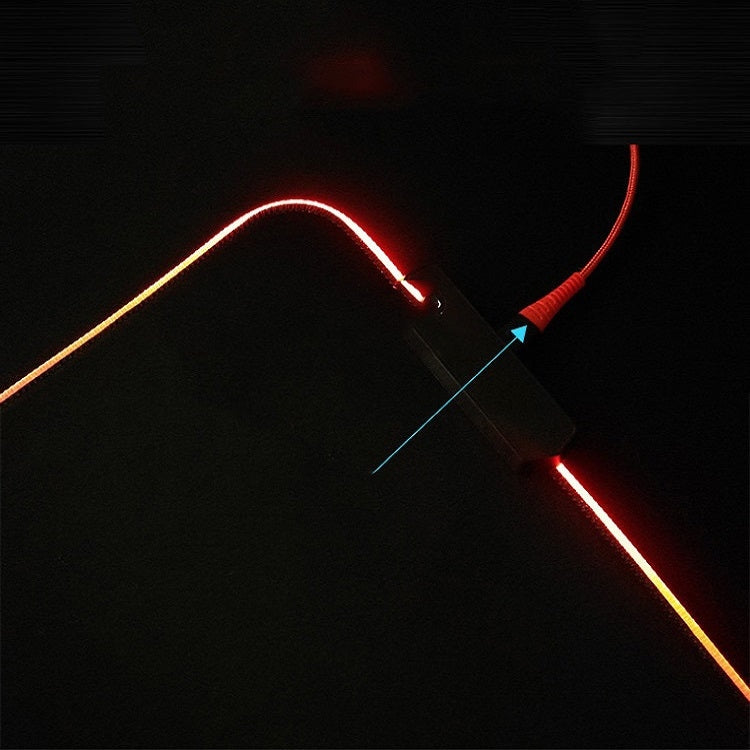 400x900x3mm F-01 Rubber Thermal Transfer RGB Luminous Non-Slip Mouse Pad(Red Fox) - free shipping - PMC Jewellery - Order now!