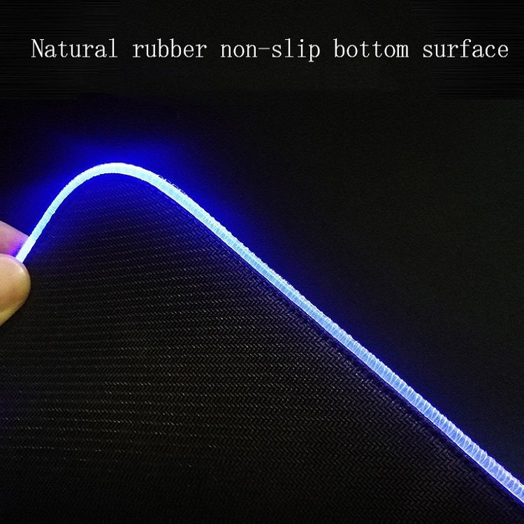 400x900x3mm F-01 Rubber Thermal Transfer RGB Luminous Non-Slip Mouse Pad(Red Fox) - free shipping - PMC Jewellery - Order now!