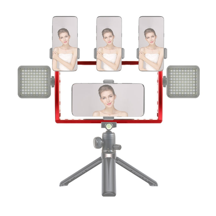 Diving Dual Handheld Grip Bracket Stabilizer Extension Phone Clamp Camera Rig Cage Underwater Case for GoPro HERO9 /8 /7, Colour: Red - Camera Cage by PMC TechLife | Online Shopping South Africa | PMC TechLife | Buy Now Pay Later Mobicred