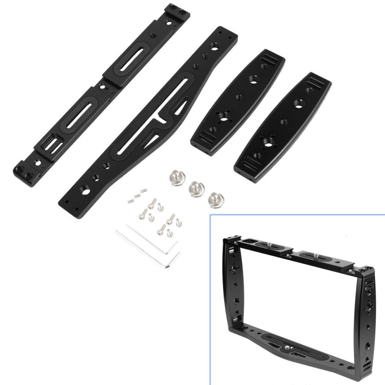 Diving Dual Handheld Grip Bracket Stabilizer Extension Phone Clamp Camera Rig Cage Underwater Case for GoPro HERO9 /8 /7, Colour: Black - Camera Cage by PMC TechLife | Online Shopping South Africa | PMC TechLife | Buy Now Pay Later Mobicred