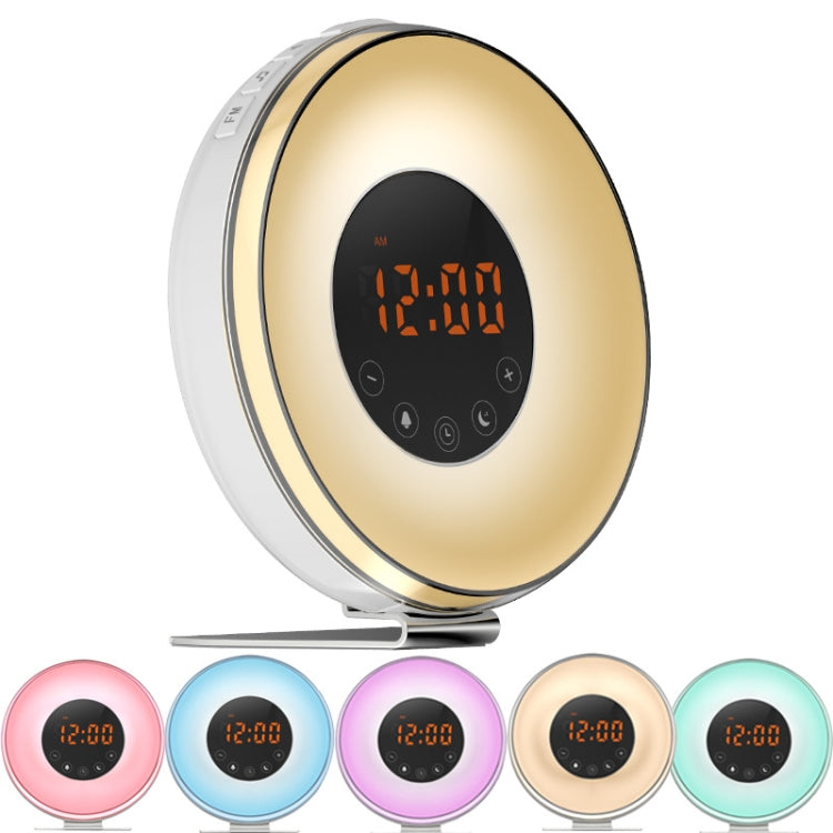 Simulated Sunrise And Sunset Sleep Light Alarm Clock with FM Radio(US Plug) - Alarm Clocks by PMc TechLife | Online Shopping South Africa | PMc TechLife | Buy Now Pay Later Mobicred