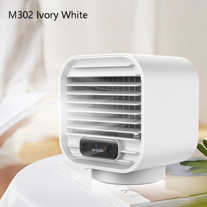 Desktop Cooling Fan USB Portable Office Cold Air Conditioning Fan, Colour: M302 Ivory White - Electric Fans by PMC Jewellery | Online Shopping South Africa | PMC Jewellery | Buy Now Pay Later Mobicred