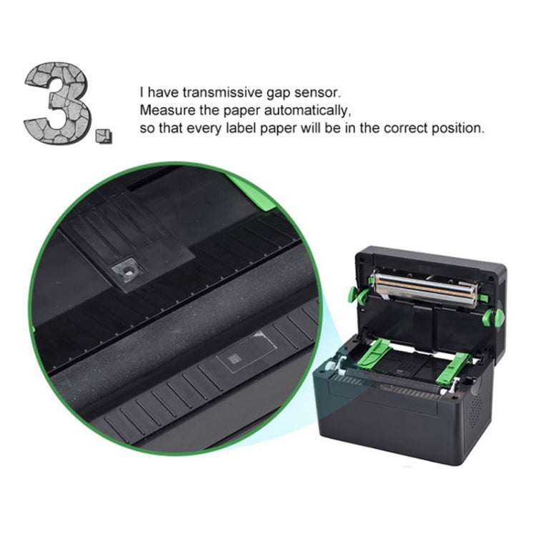 Xprinter XP-108B 4 Inch 108mm Label Printer Thermal Barcode Printer , Model: USB + Bluetooth Version - free shipping - PMC Jewellery - Order now!