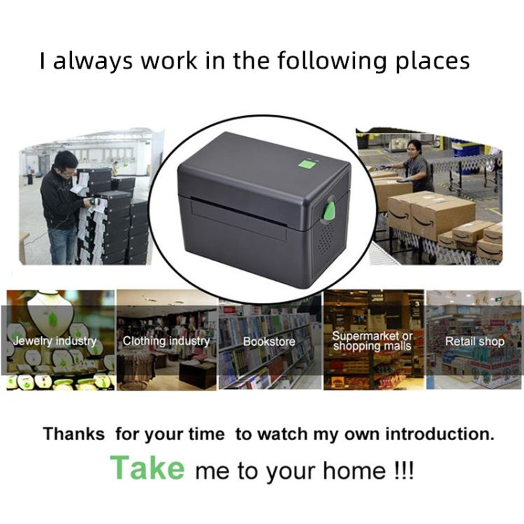 Xprinter XP-108B 4 Inch 108mm Label Printer Thermal Barcode Printer , Model: USB + Bluetooth Version - free shipping - PMC Jewellery - Order now!