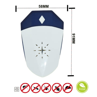 Indoor Ultrasonic Electronic Insect Repellent, Product specifications: US Plug(White + Blue) - Repellents by PMC Jewellery | Online Shopping South Africa | PMC Jewellery | Buy Now Pay Later Mobicred