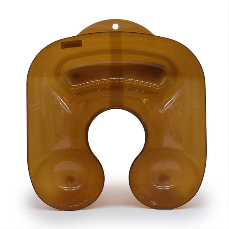 Potion Tank Shoulder Rest Hair Salon Curly Hair Perm Dye Transparent Shoulder Rest Hairdressing Tools(Brown) - free shipping - PMC TechLife - Order now!